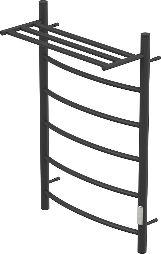 Полотенцесушитель электрический Point Афина PN04858PB П5 500x800 с полкой, черный