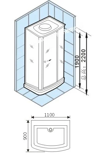 Душевая кабина Appollo TS TS-35W L