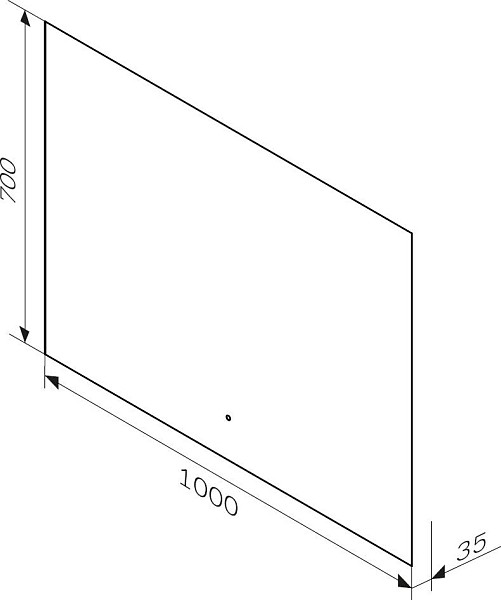 Зеркало с подсветкой AM.PM X-Joy 100 M85MOX11001S