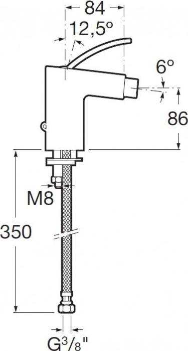 Смеситель для биде Roca Moai 5A6146C00