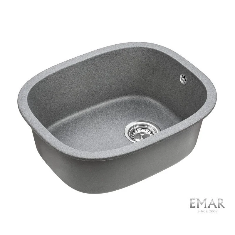 Кухонная мойка Emar Quartz EMQ-1560.P Антрацит серый