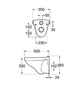 Подвесной унитаз Gustavsberg Saval 7G651001