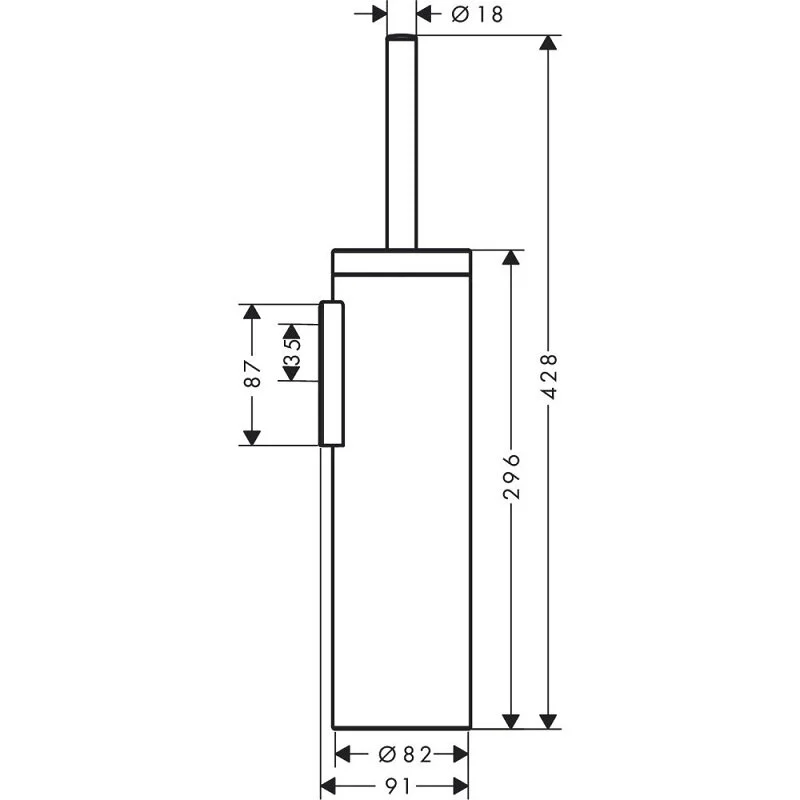 Ёршик Axor Universal Circular 42855000 хром