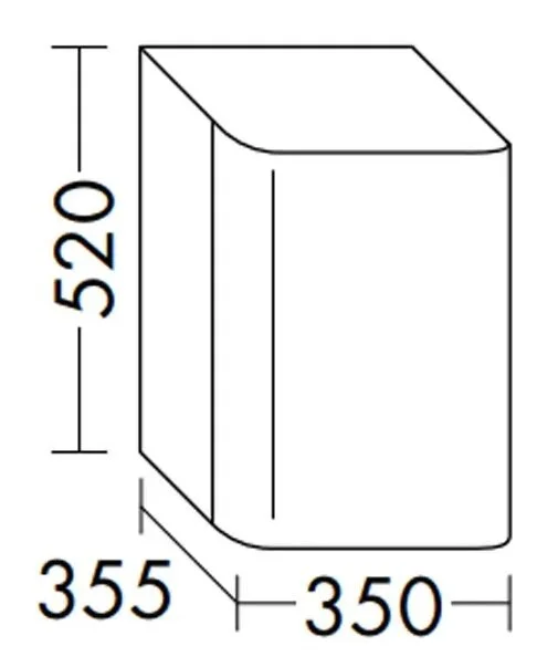 Шкаф Burgbad B.ME UHFK035RF5982G0126 бежевый