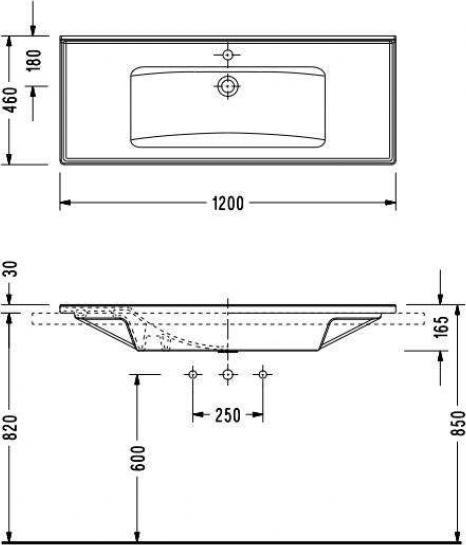 Раковина Serel 3039 120 см