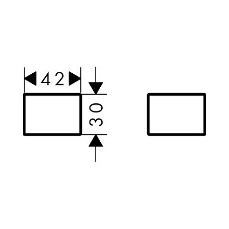 Крышка для рейлинга Axor Universal 42871000 хром