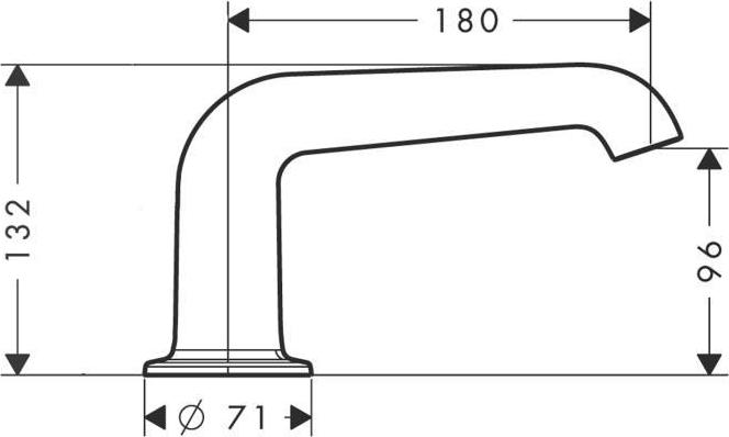 Излив для ванны Axor Bouroullec 19417000