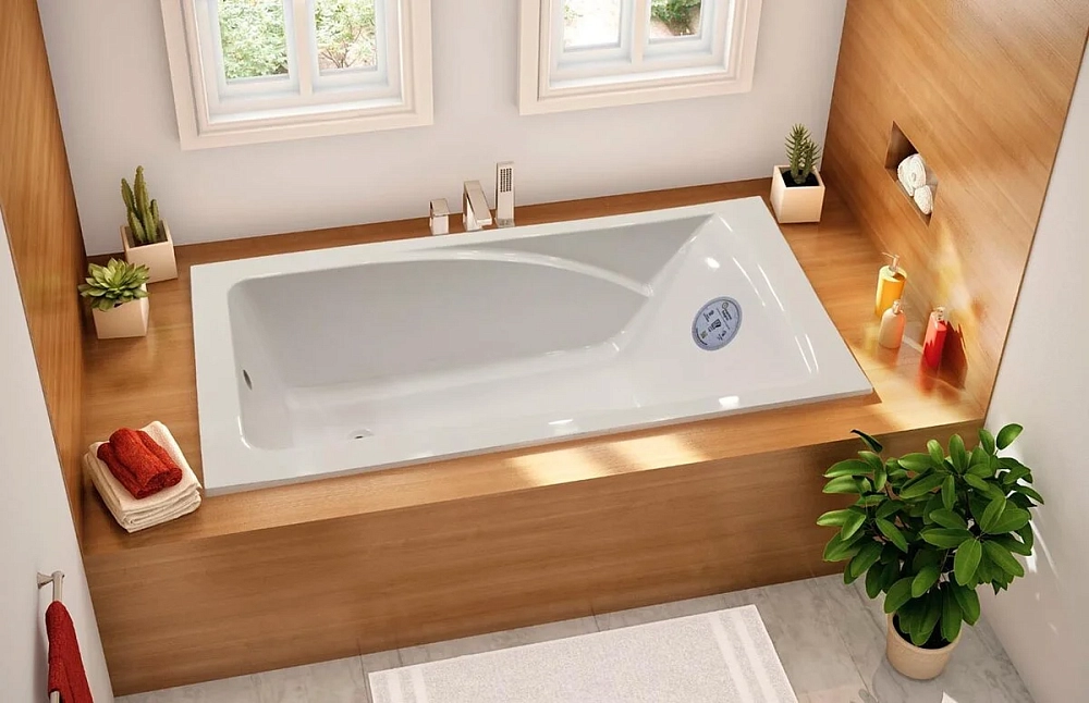 Ванна из искуственного камня Marmo Bagno София MB-SF170-75 белый