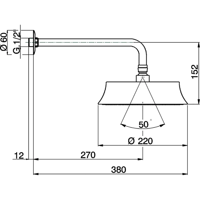 Душ верхний Cisal Shower DS01327024