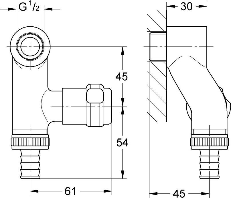 Вентиль Grohe Eggemann 41110000