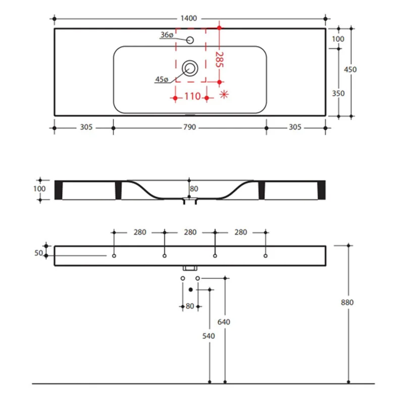 Раковина Kerasan Cento 353501*0 белый