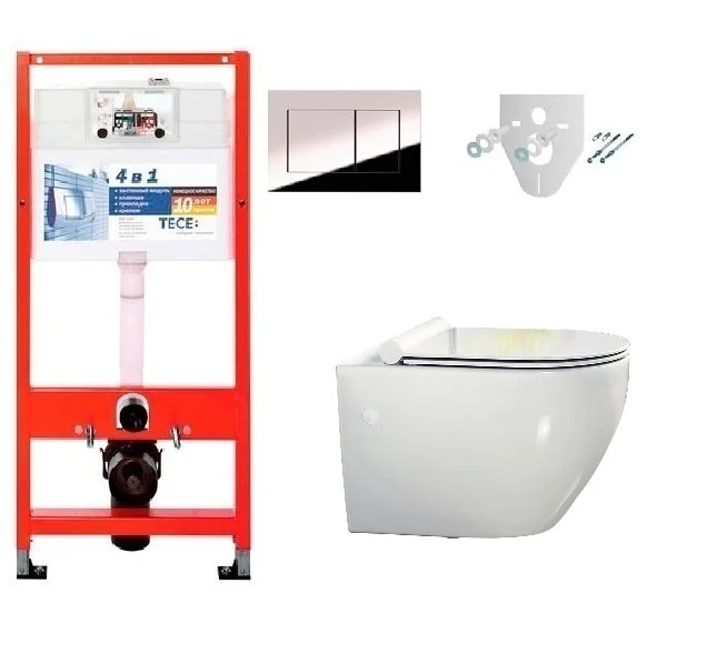 Унитаз с инсталляцией BelBagno Sfera 9400412/BB513CH/BB2031SC