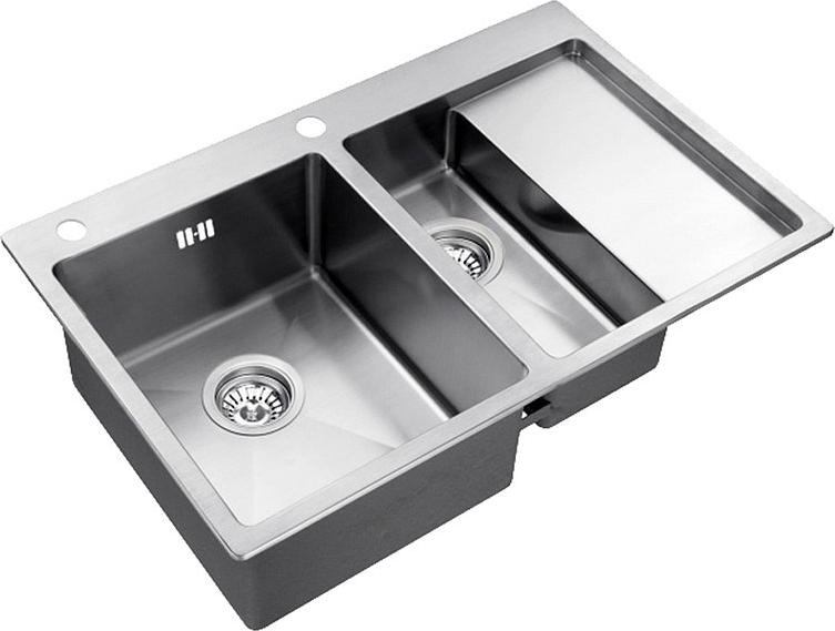 Кухонная мойка Zorg Inox RX 78х51х20,8 RX-5178-2-L