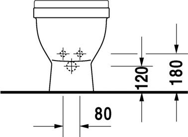 Напольное биде Duravit 3 2230100000