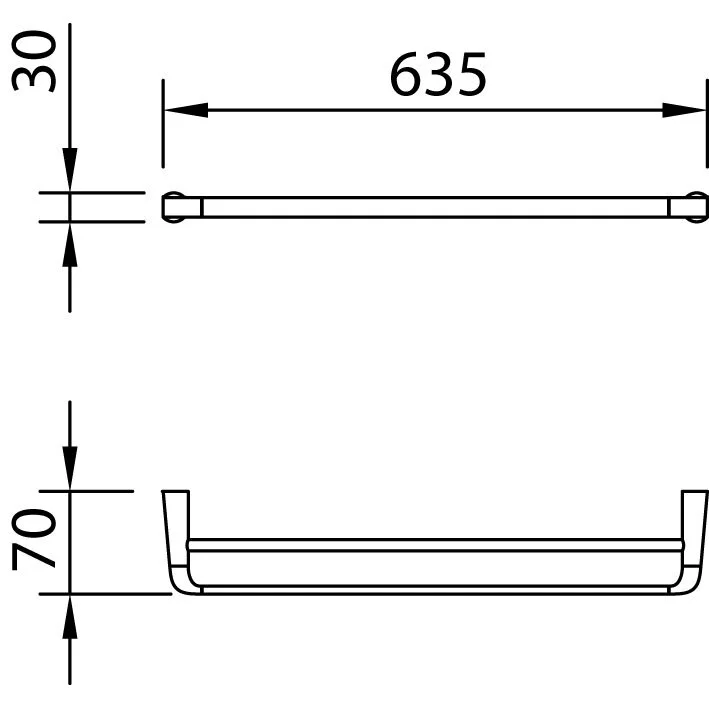 Полотенцедержатель Clever Elegance 99457 хром