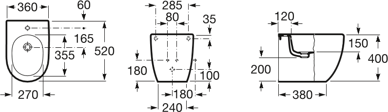 Крышка для биде Roca Meridian-N 8062AB004