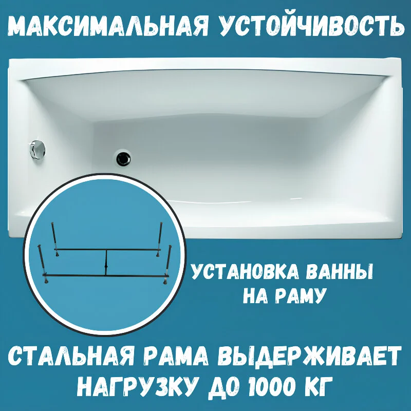 Акриловая ванна 1MarKa Viola 01ви1270кс2+ белый