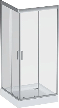 Душевая кабина Am.Pm Gem 90x90 W90UG-403-090MT, профиль хром, стекло прозрачное