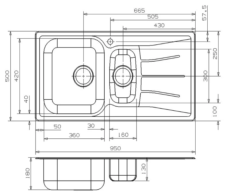 Кухонная мойка Reginox Diplomat 3203 хром