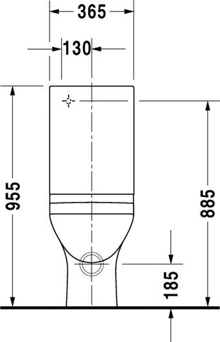 Бачок для унитаза Duravit PuraVida 0872700005