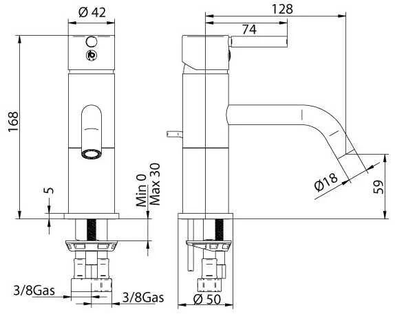 Смеситель для раковины Bandini Stel 940120PN00 хром