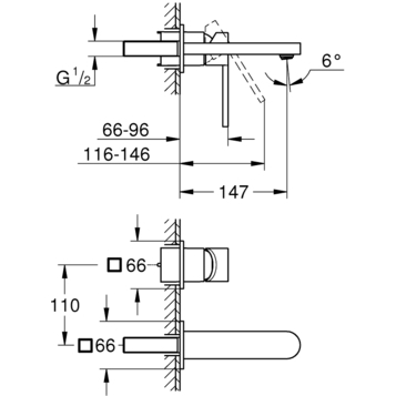 Смеситель для раковины Grohe Plus 29303003