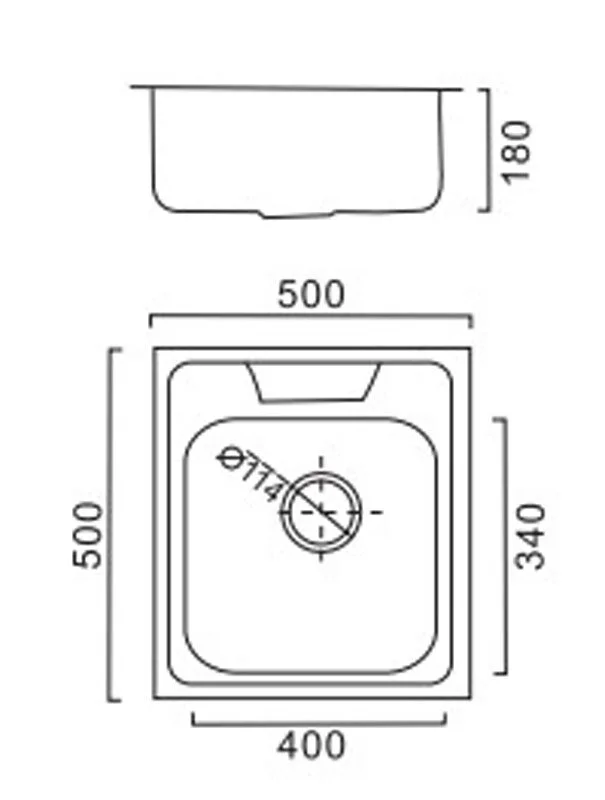 Кухонная мойка Haiba HB5050 хром