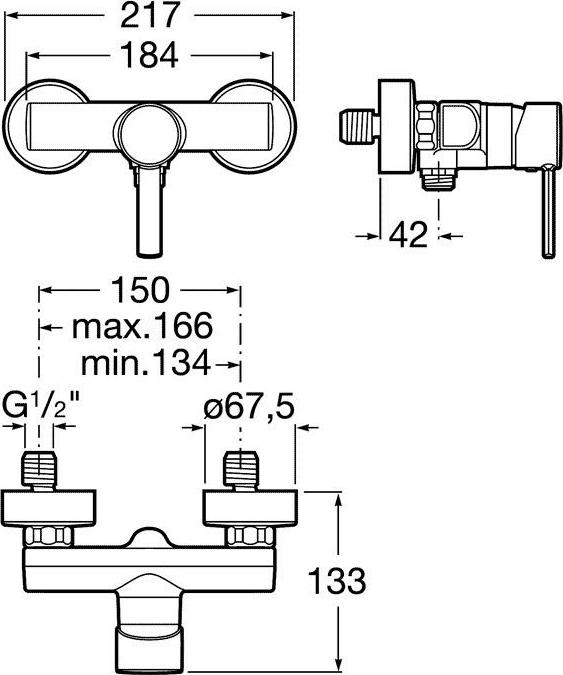 Смеситель Roca Targa 5A2160C0M для душа