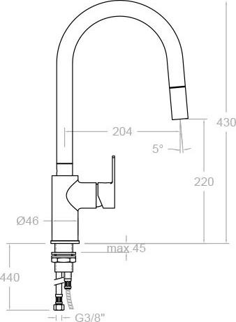 Смеситель Ramon Soler RS-Q 937902V1 для кухонной мойки