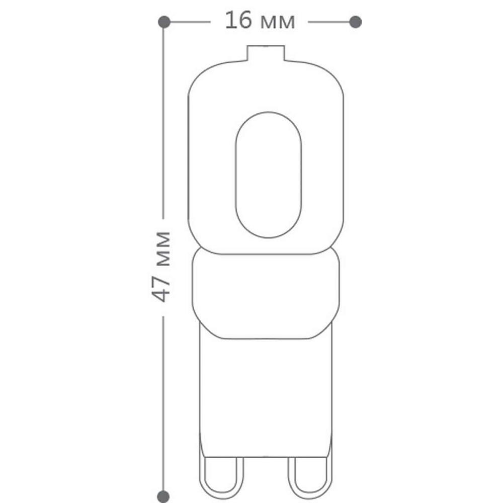 Лампа светодиодная Feron G9 5W 4000K Прямосторонняя Матовая LB-430 25637