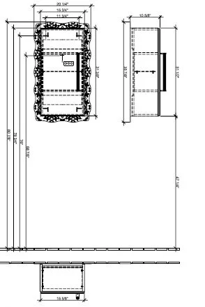 Шкаф-пенал Villeroy & Boch Amadea Royal A65400BK красный