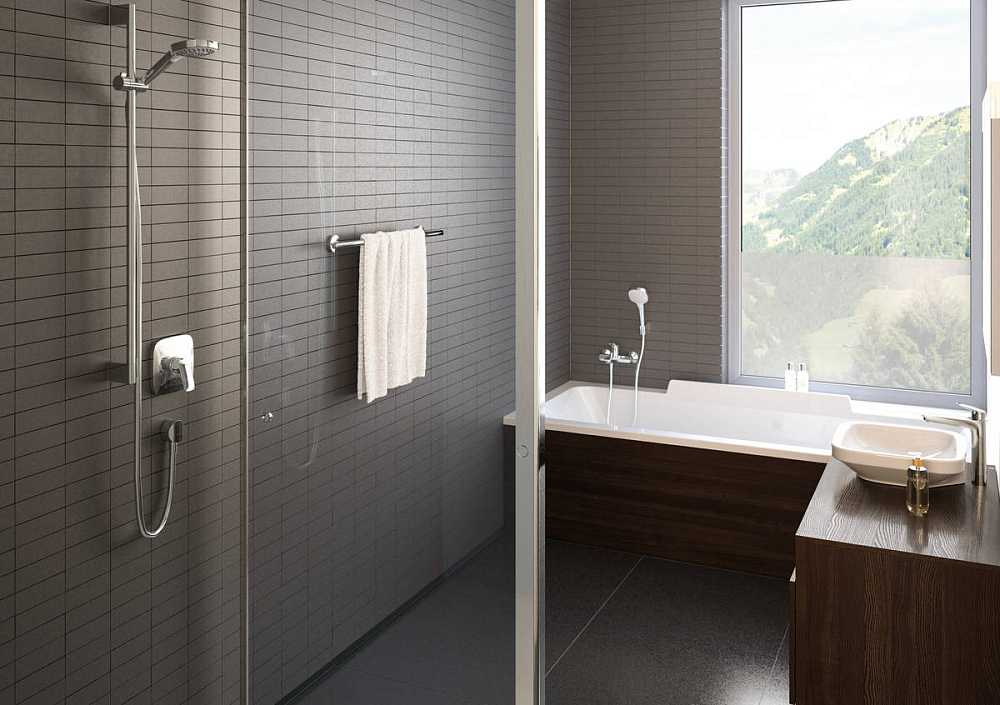 Душевой набор Hansgrohe Croma Select E 26424400, белый хром