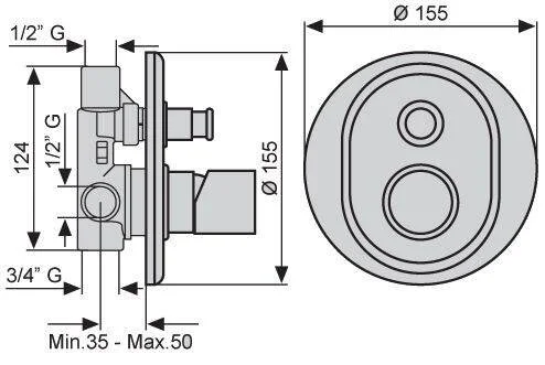 Смеситель для душа Emmevi Minu 83019LACR хром