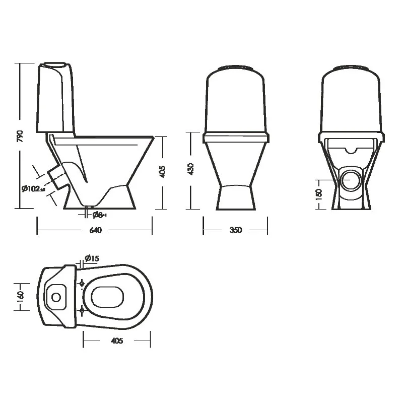 Унитаз-компакт Sanita Luxe Classic Comfort WC.CC/Classic/2-DM/WHT.G/S1, крышка микролифт, цвет белый