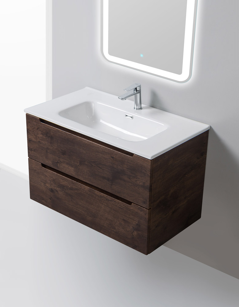 Тумба для комплекта BelBagno ETNA-800-2C-SO-RW-P rovere moro