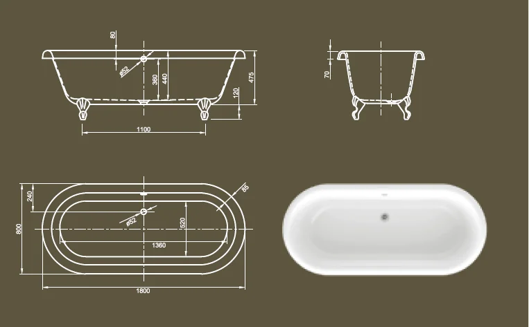 Акриловая ванна Knief Aqua Plus 0100-063-02 белый