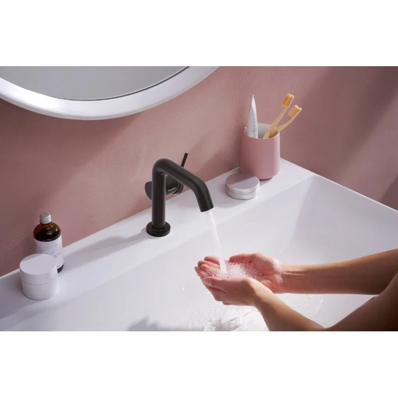 Смеситель для раковины Hansgrohe Tecturis S 73320670 черный