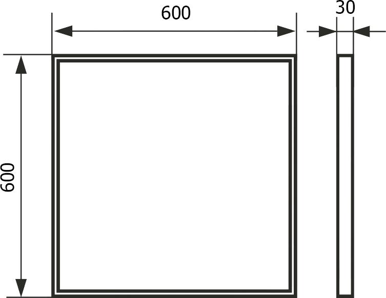 Настенный люк Evecs ЛП6060К 60х60