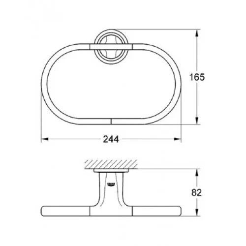 Полотенцедержатель Grohe Ondus 40379KS0 черный