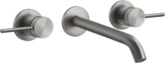 Смеситель для раковины Gessi 316 Trame 54394#239, steel brushed