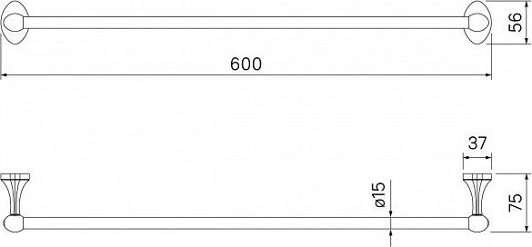 Полотенцедержатель Iddis Male MALSS10i49