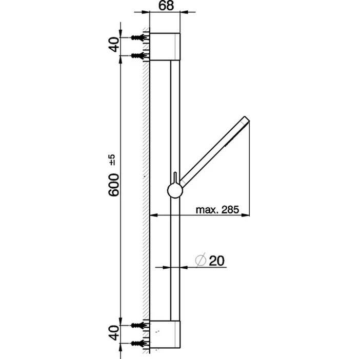 Душевой гарнитур Cisal Shower DS01060021 хром