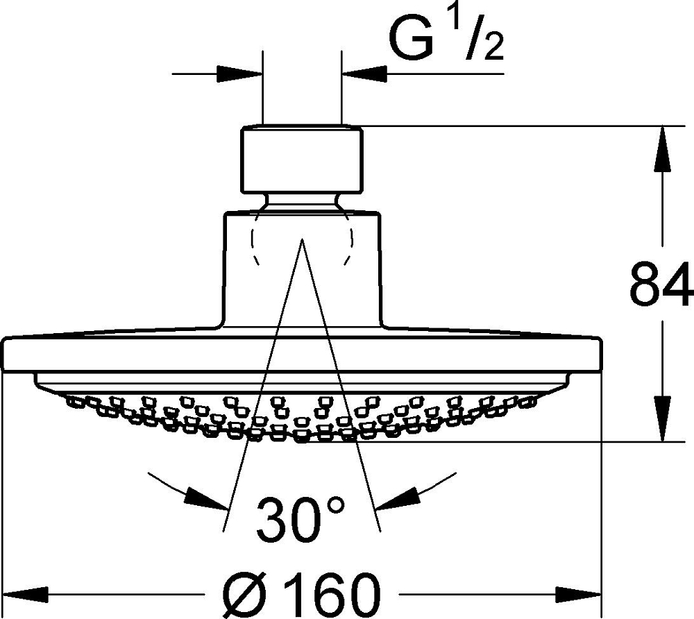 Верхний душ Grohe Euphoria Cosmopolitan 160 28232000