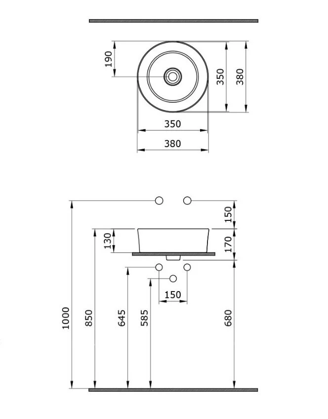 Раковина накладная Bocchi Vessel 1174-026-0125 желтый