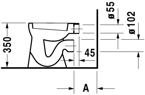 Приставной унитаз Duravit Duraplus 010609 Bambi детский