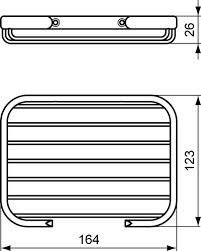 Мыльница решётка Ideal Standard Connect A9158AA, хром