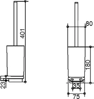 Ёршик Keuco Industrie 14 41464019000 хром