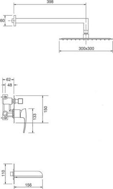 Душевой комплект Gappo G7107-20