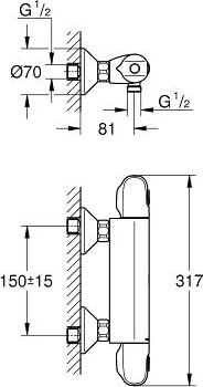 Термостат Grohe Grohtherm 1000 New 34550000