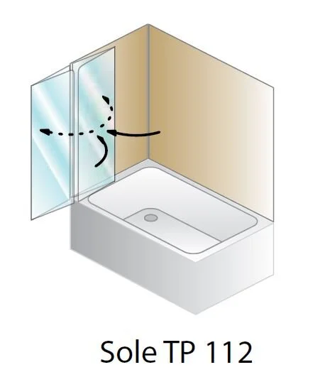 Шторка на ванну Kolpa-San Sole Sole TP 112